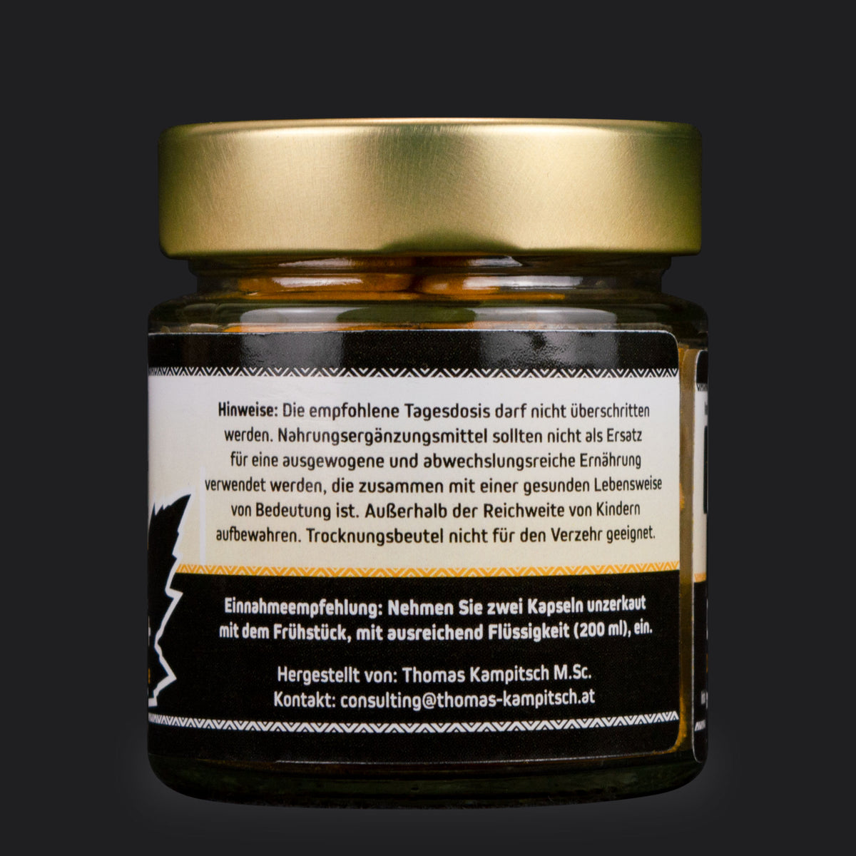 Verzehrempfehlung für Curcuma Kapseln
