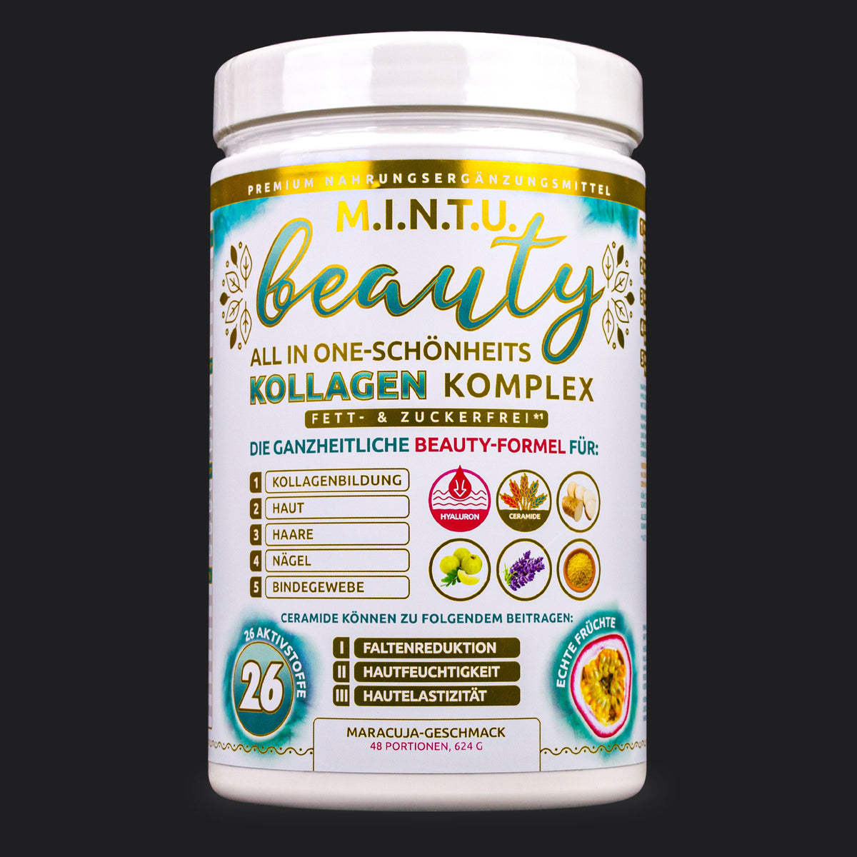 M.I.N.T.U. Beauty mit Kollagenhydrolysat und Mikronährstoffen