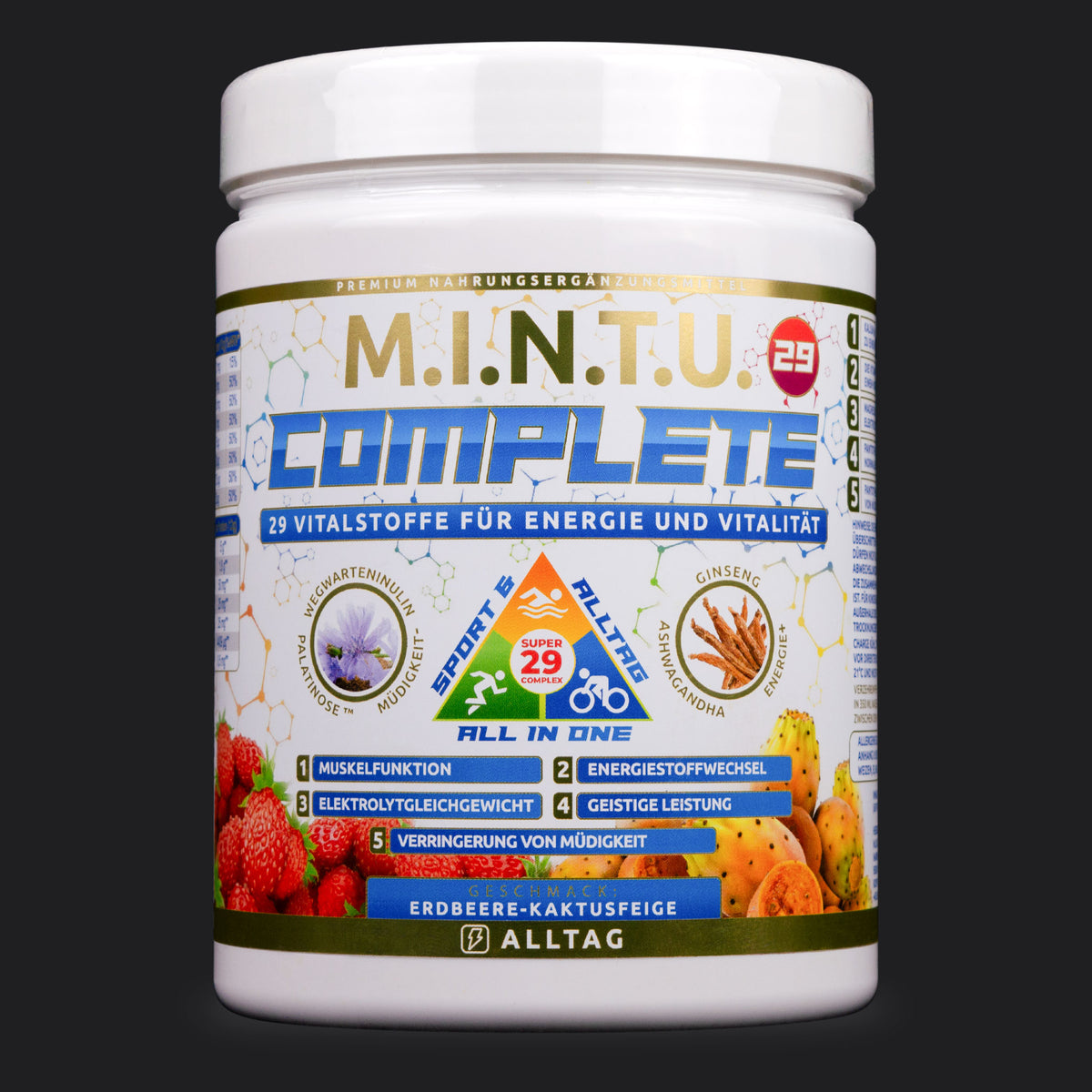 M.I.N.T.U. Complete mit 29 Vitaminen, Mineralstoffen und Vitalstoffen