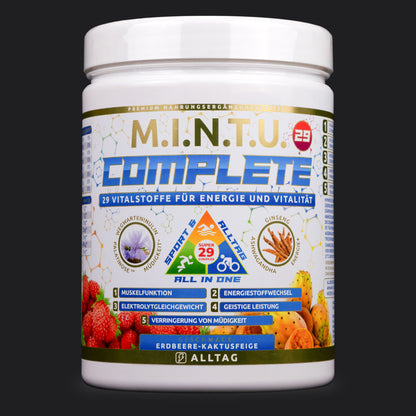 M.I.N.T.U. Complete mit 29 Vitaminen, Mineralstoffen und Vitalstoffen