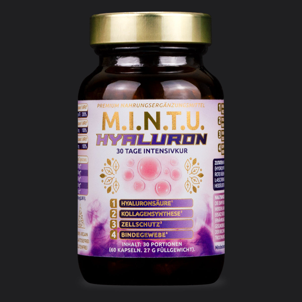 M.I.N.T.U. Hyaluron Kapseln mit Hyaluronsäure