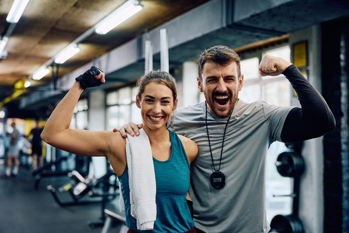 Motivierte Traningspartner beim Tranining